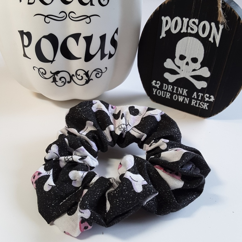 Skull glitter Scrunchie
